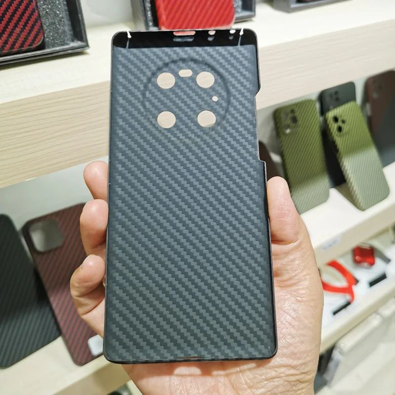 CF Skin Carbon fiber phone case For HUAWEI Mate40 Pro Fully enclosed protective shell Aramid material | Мобильные телефоны и