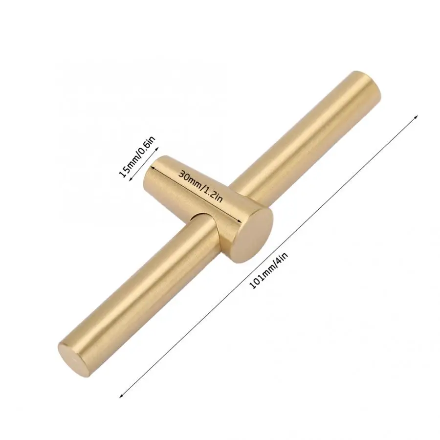 Латунная ручка шкафа матовый кухонный шкаф Т бар для двери Ручка ящика шкаф|Ручка