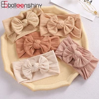 balleenshiny 32 colors baby headband for child bowknot headwear cables turban for kids elastic headwrap baby hair accessories