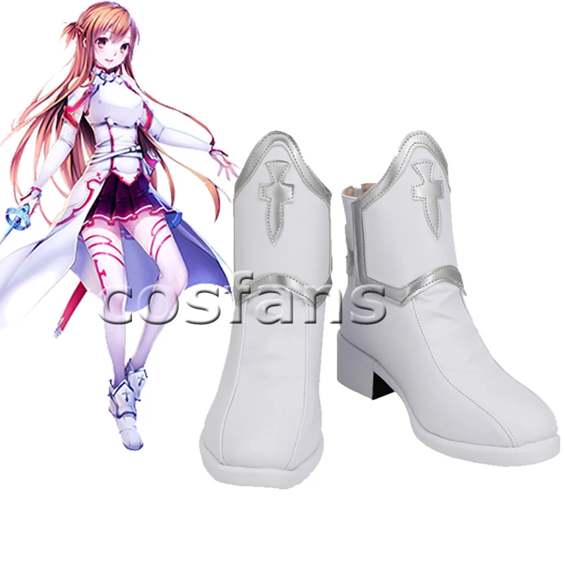 Обувь для вечеринки в Стиле косплей Sword Art Online Юки костюм Asuna косплея
