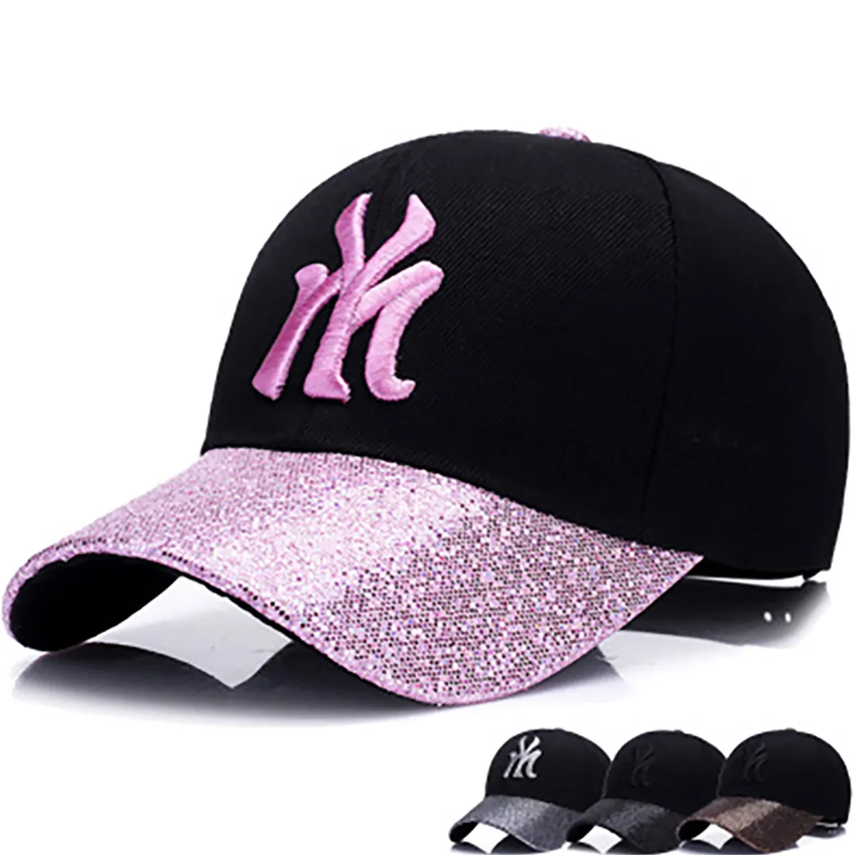 Бейсболка унисекс с вышивкой блестками и сеткой | Аксессуары для одежды