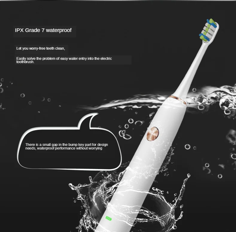 Зубная щетка Ультразвуковая электрическая перезаряжаемая с подставкой USB