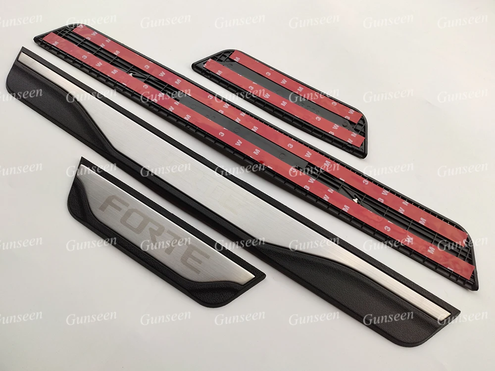 Автомобильная Накладка на порог для Kia Forte защитные аксессуары наклейка