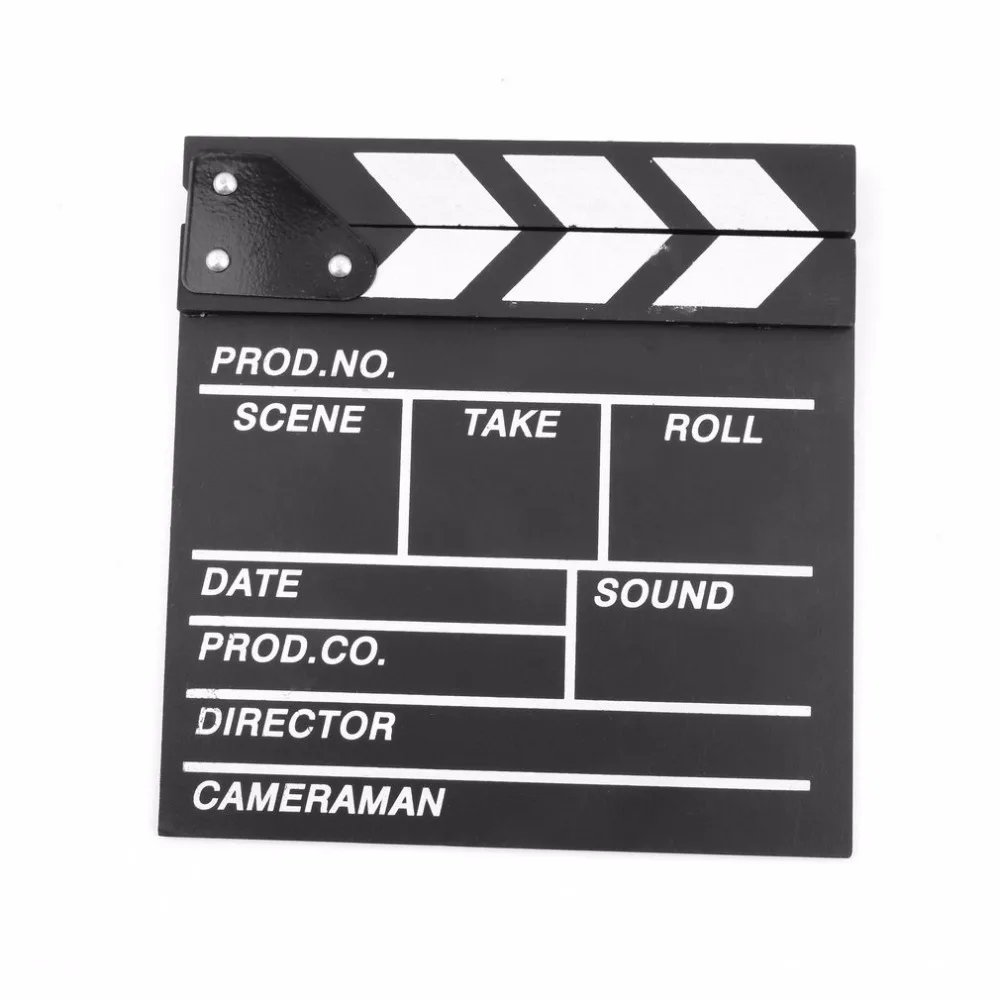 Режиссер видео сцены Clapperboard ТВ фильм Clapper доска Slate Cut Prop | Электроника