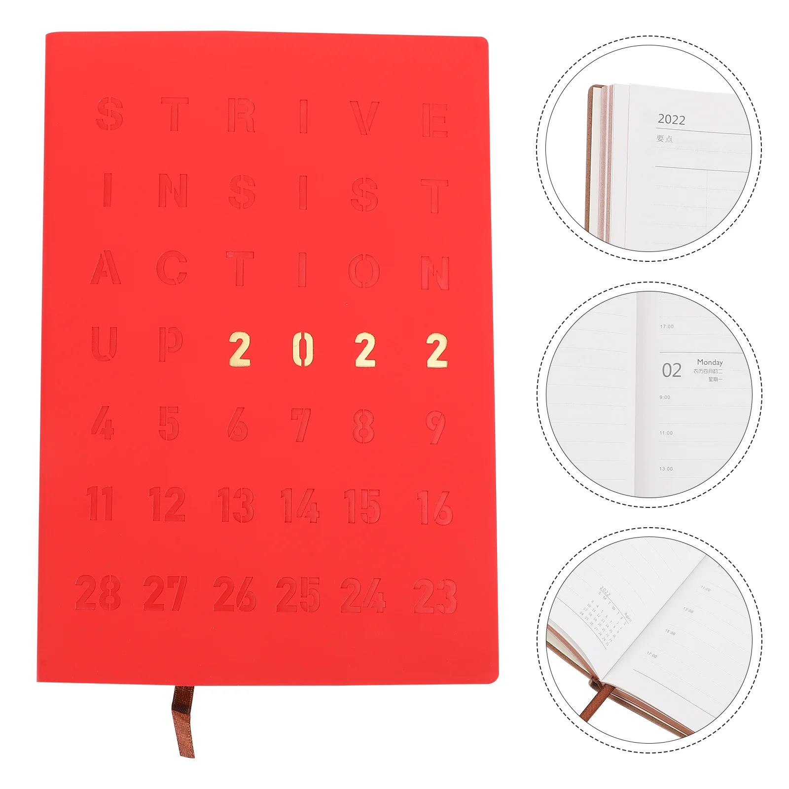 

1pc Practical Writing Notebook Agenda Noting Book Home Schedule Book Plan Book