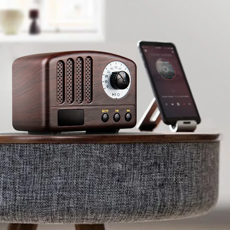 Беспроводная мини Колонка F4058B в ретро стиле с Bluetooth|Портативные колонки| |