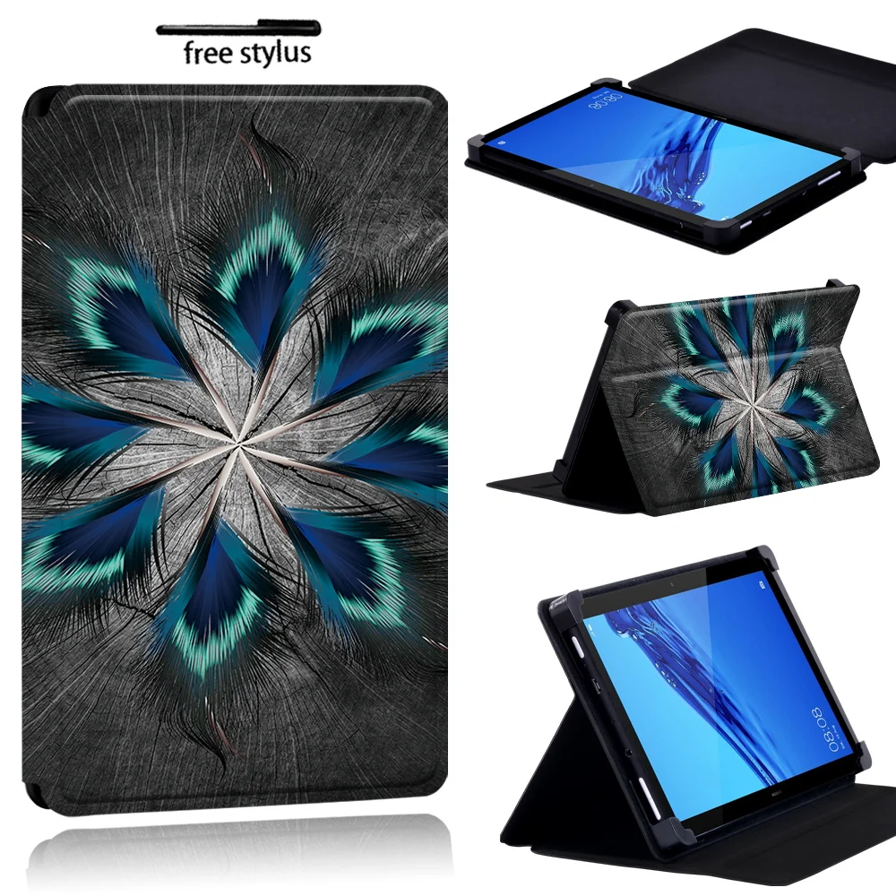 Чехол-книжка для планшета Huawei MediaPad (T1/T3) 8 0/MediaPad 7 (T1/T5)10/T3 10 9 6/T2 PRO-чехол с перьями |
