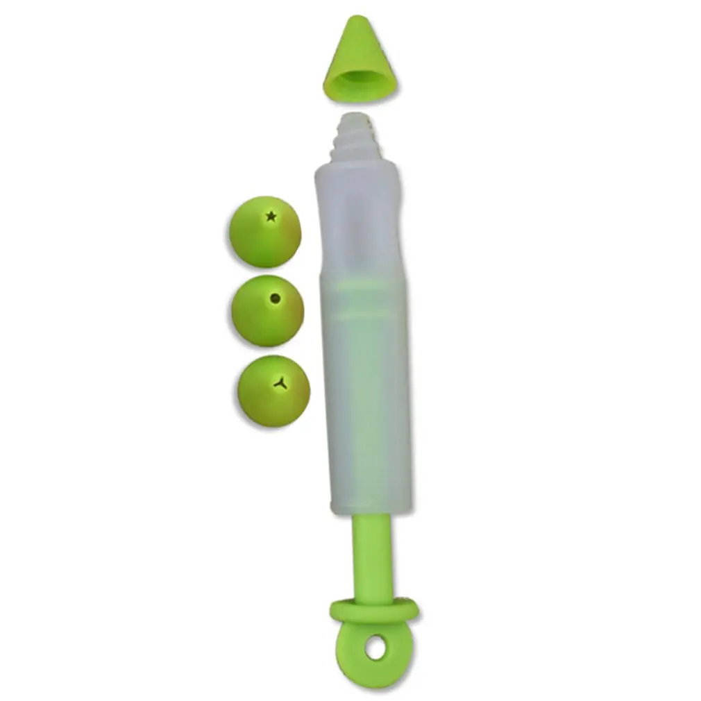 Набор из 4 головок силиконовый шоколадный крем пистолет для печенья ручка торта