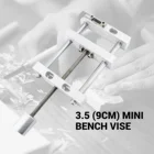 3,5 дюймов мини-дрель Пресс тиски металлическая скамейка тиски, стол на плоской подошве зажим для резьбы по дереву из орехового дерева металла гравировальный Деревообрабатывающие инструменты