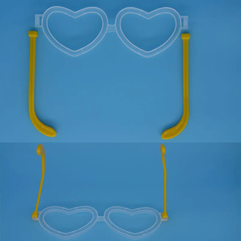 Неоновые светящиеся очки в форме сердца маска для глаз вечерние ринки концерта