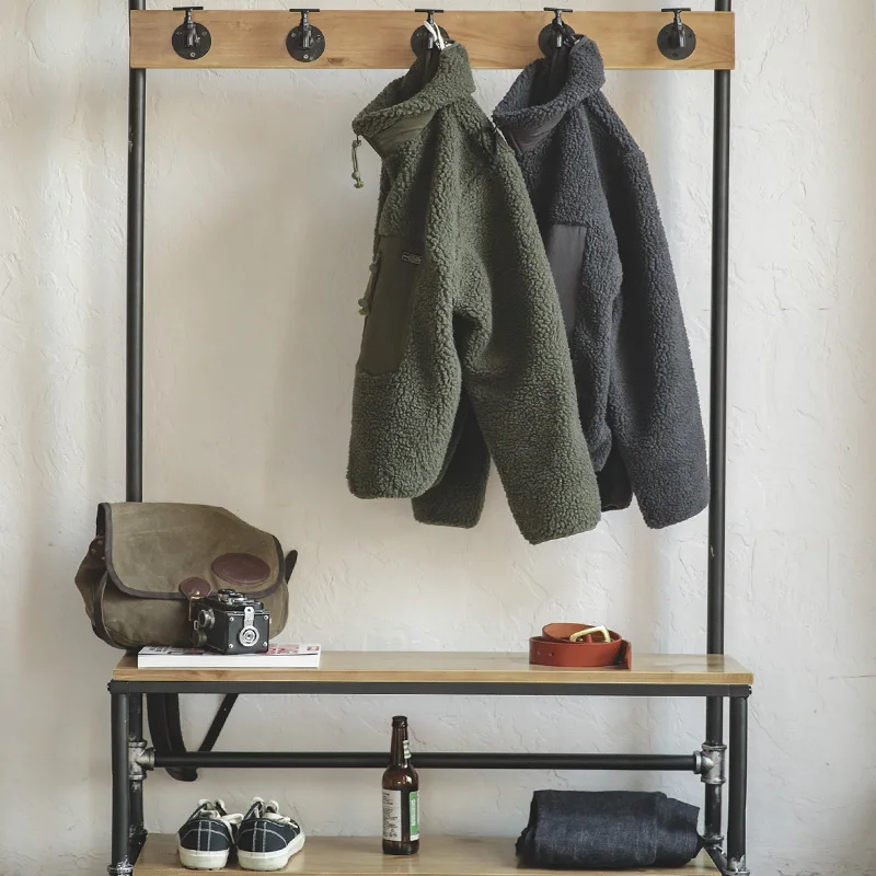 Maden из Полар флиса Мужская куртка осенне зимняя с капюшоном теплая оснастки