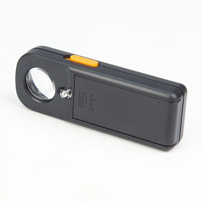 20x18 карманный размер светодиодный Лупа со светодиодной картой Ювелирная для