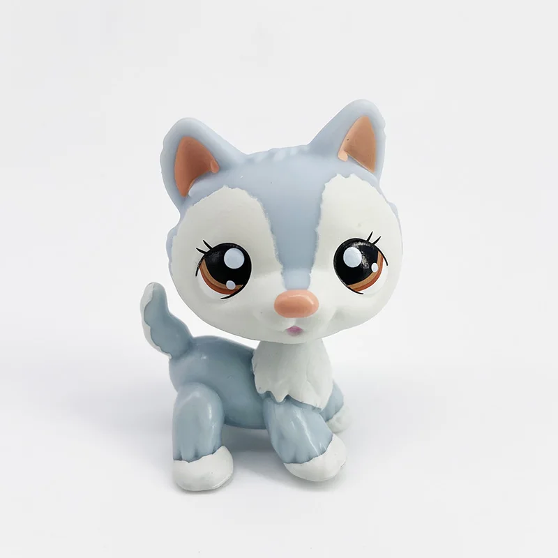 LPS настоящая игрушка для питомцев сиамская кошка #664 фиолетовая кошечка старая