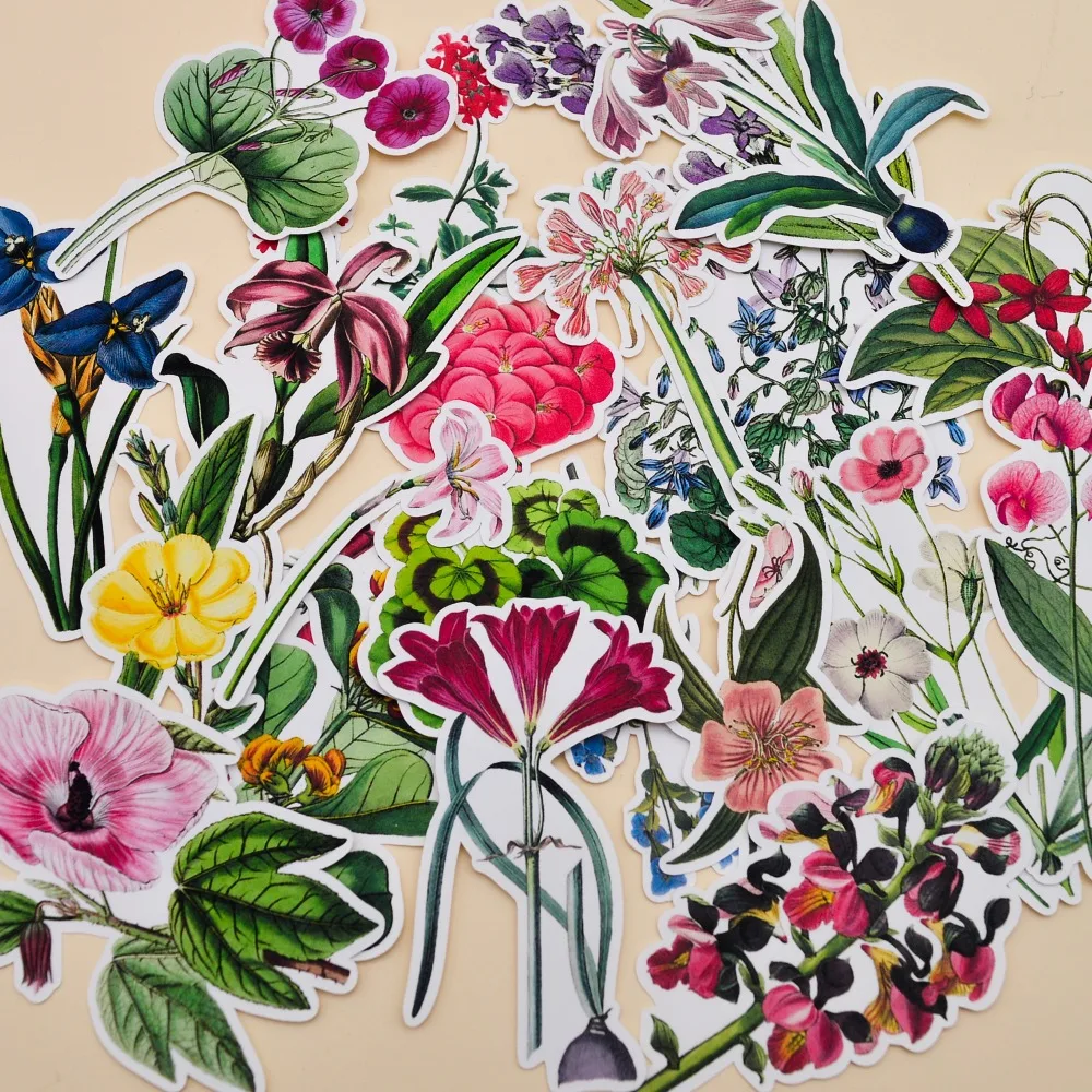 21 шт красивый цветок орхидеи стикеры завод Кливия ручной дневник для счетов