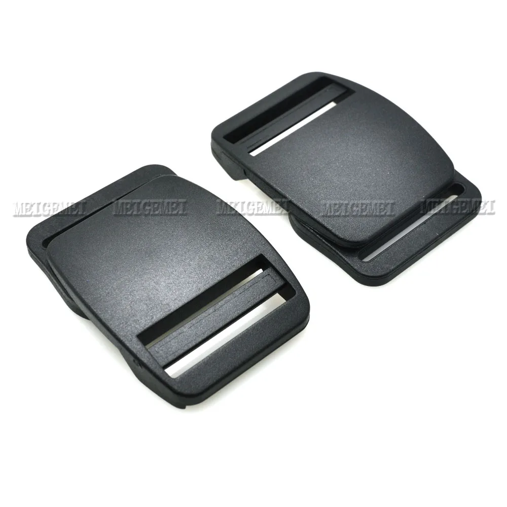 

2pcs Webbing Size 30mm Butt fastener Interlocking Buckles One Side Release Belt Buckles Backpack accessories Black