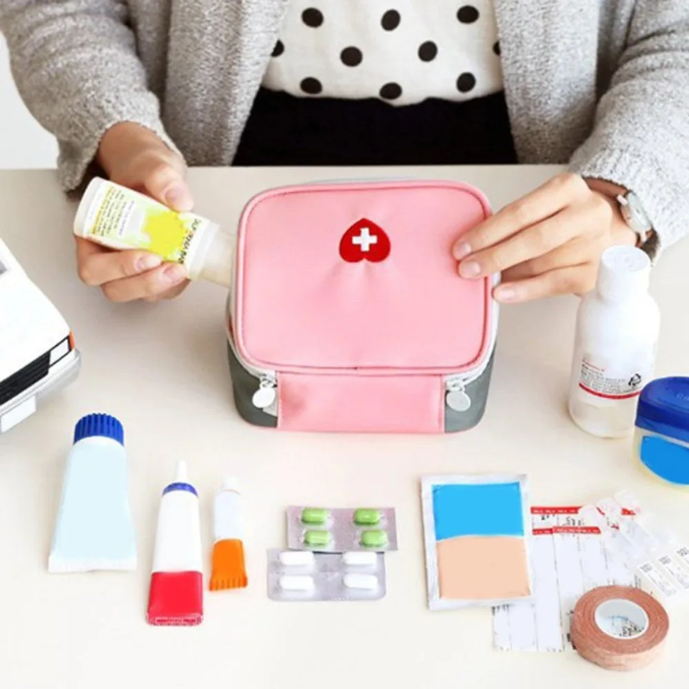 Мини аптечка первой помощи сумка Портативный медицины посылка набор для