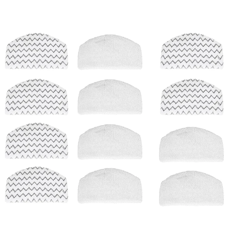 

12 Pack Steam Mop Pads Replacement for Bissell Powerfresh Steam Mop 1940 1440 Series, Washable Cleaning Pad