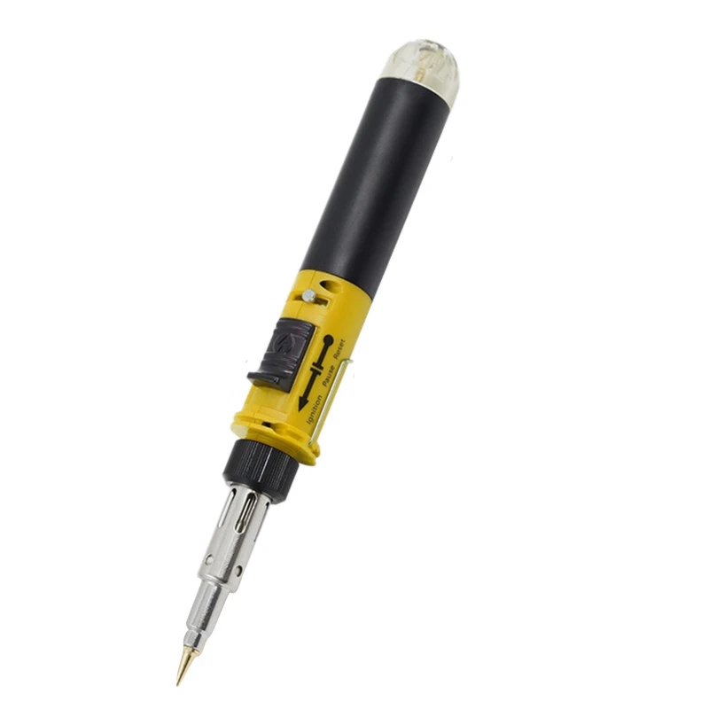 

TOP Gas Soldering Iron Kit Igniting Blow Torch Butane Pen Shaped Cordless