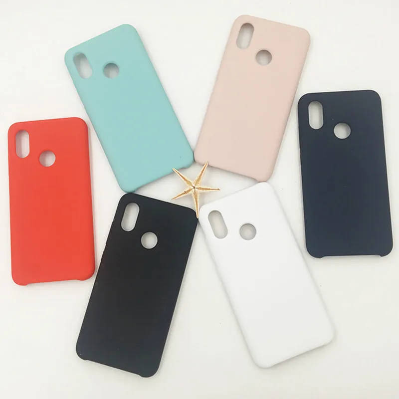 Оригинальный чехол для Xiaomi Mi 8 с шелковой мягкой поверхностью жидкий силиконовый