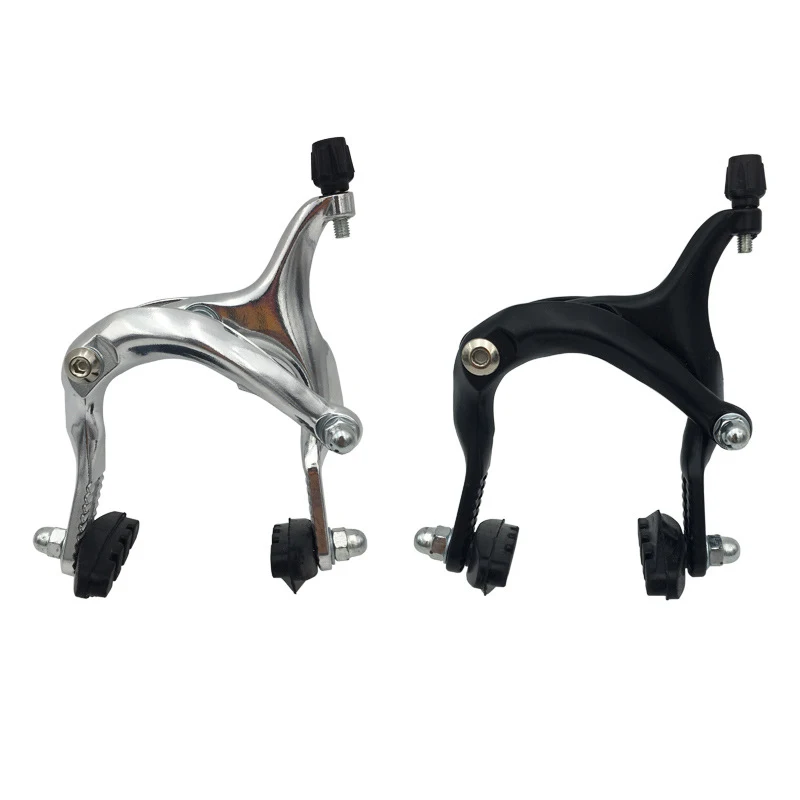 

61-79mm Long-reach Rear & Front C Caliper Brake Set Bike Side Pull Polished Aluminum Alloy Black / Silver Bicycle Accessories
