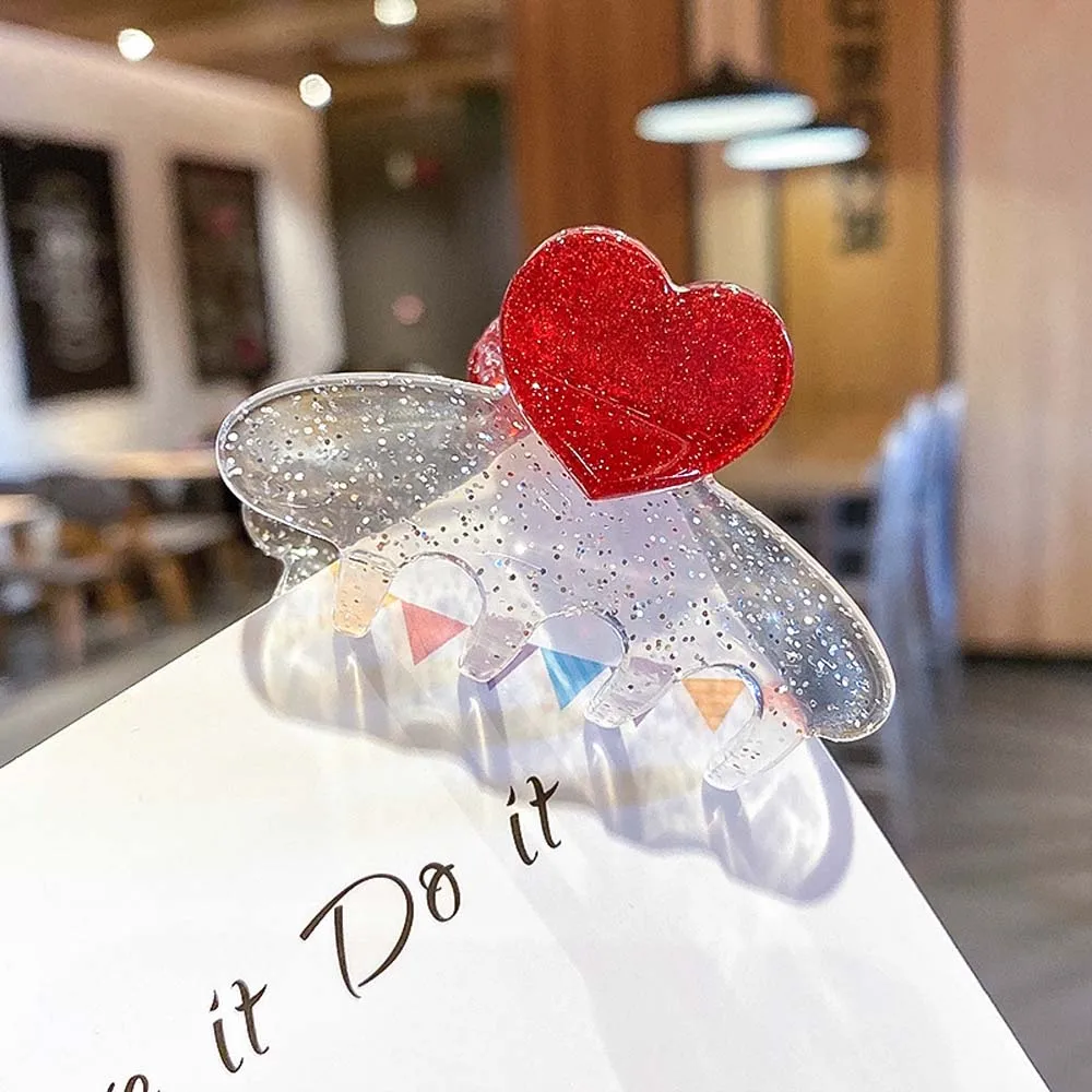 Модная Милая заколка для волос с любовью средней текстурой акриловая корейский