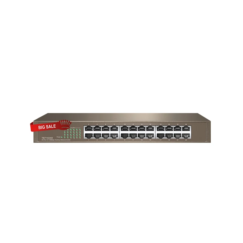 GLTEF1024D 24 порта 10/100 м энтернет сетевой коммутатор QoS половина/полный дуплекс LACP