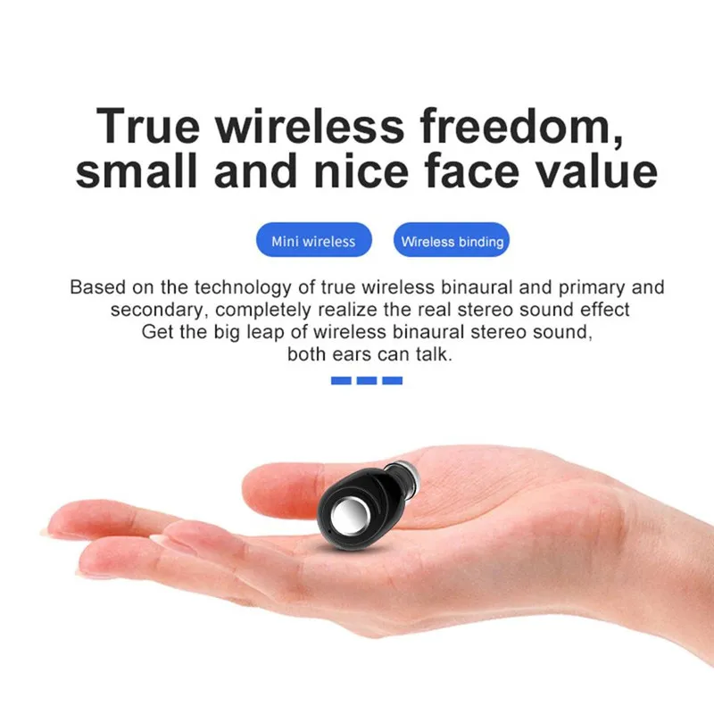 X8 TWS Mini True Беспроводные Bluetooth 5 0 наушники в ухо 3D стерео игровые спортивные