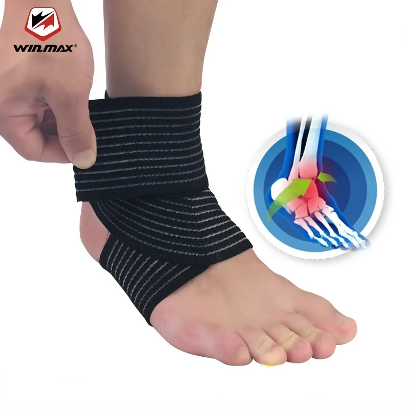 

Winmax 1pcs High Quality Ankle Support Spirally Wound Bandage Volleyball Basketball Ankle Orotection Adjustable Elastic Bands