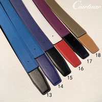 2022 without buckle ciartuar for men women 3 2cm 19 colors belt high quality cowskin genuine leather two sides free shipping
