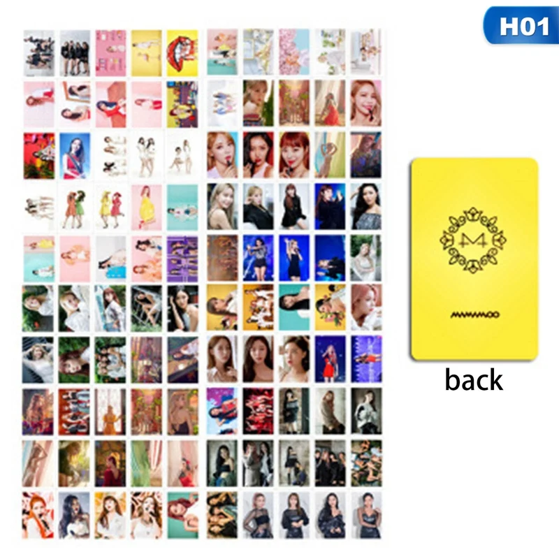

10Pcs/Set Kpop Mamamoo 2020 New Album Reality in BLACK TRAVEL Lomo Card Photo Card Poster Photocard Fans Gift Collection