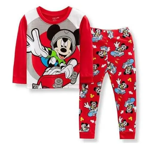 Новые повседневные пижамы для маленьких мальчиков комплекты нижнего белья