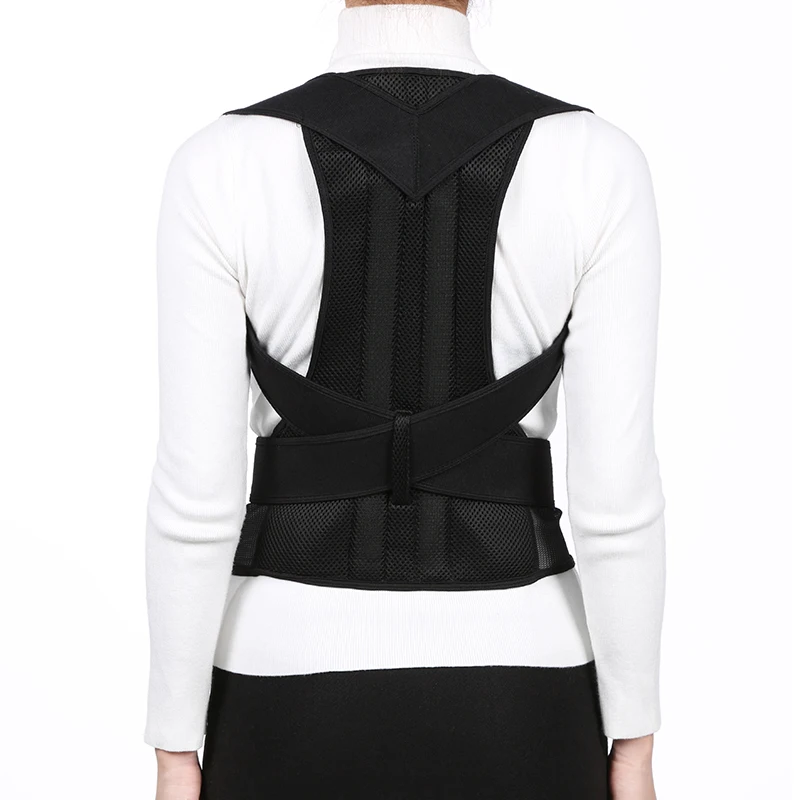Корректор осанки для спины ключицы позвоночника плеча поясничной поддержки
