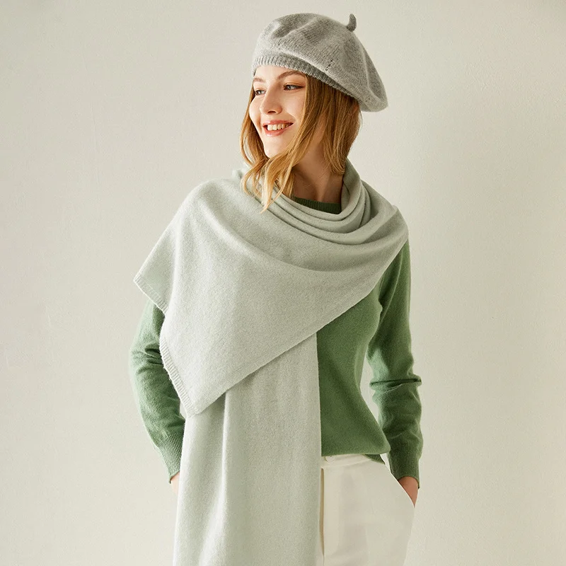 

5 colors woman Autumn winter solid color real 100shmere best matched New cashmere woman Warm skullies