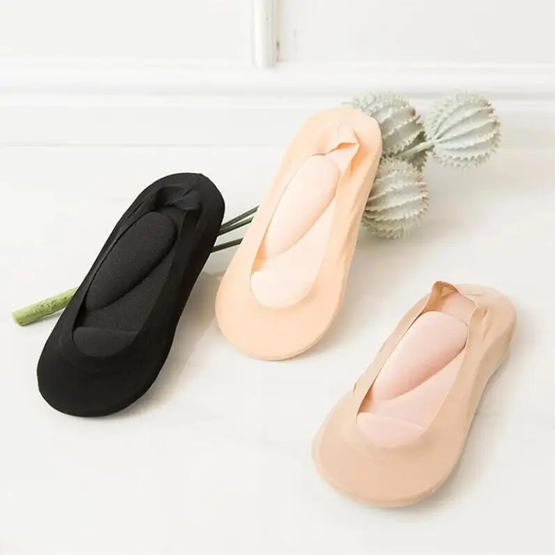 

Women Insoles 3D Stretch Breathable Deodorant Running Cushion Insoles For Invisible Sock insole Shoes Sole Orthopedic Pad