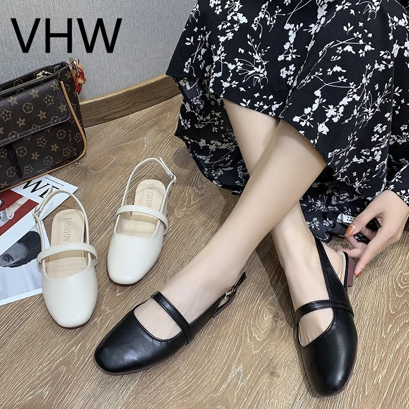 

Women Sandals 2021 Summer Low Heels Ladies Elegant Beige Leather Mules Shoes Fashion Closed Toe Square Heels Ankle Strap Sandals