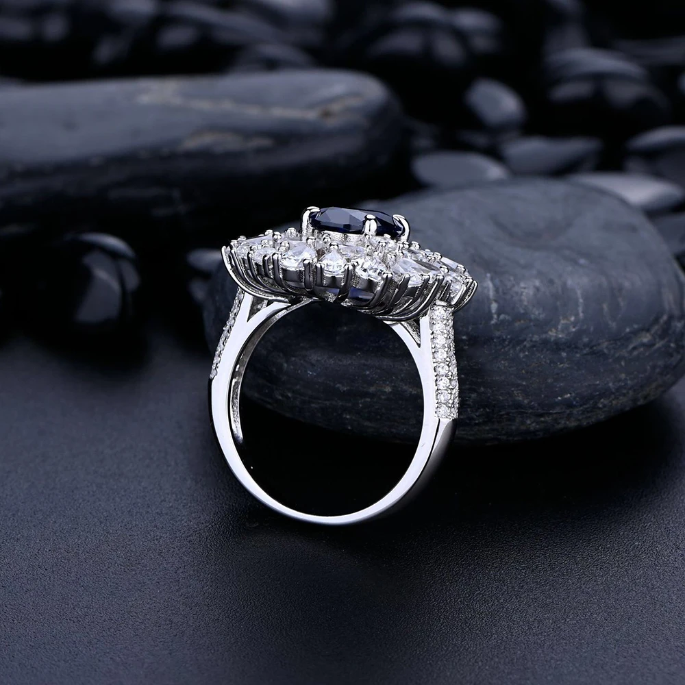 

Trendy 925 Sterling Silver 9*11mm Geometric High Carbon Diamond Party Ring for Women Jewelry Silver S925 Engagement Ring Korea