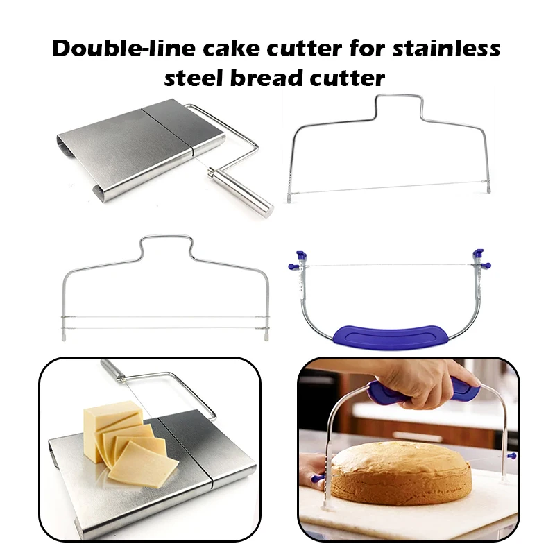 

Adjustable Wire Stainless Steel Cake Slicer Device Cake Decorating Mold DIY Bakeware Kitchen Cooking Tool Kitchen Accessories