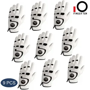 9 шт левой и правой руки перчатки для гольфа размеры s и M en из искусственной кожи с украшением в виде шариков в маркер любую погоду сцепление нескользящие спортивные размеры s и M мл L XL Прямая доставка