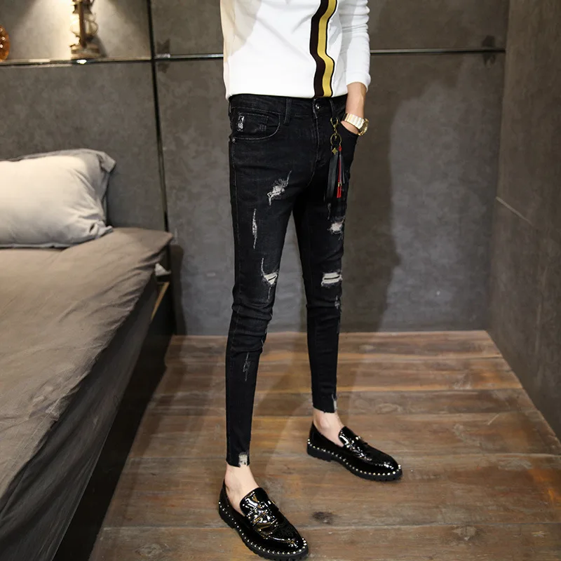 Оптовая продажа 2020 модные повседневные облегающие джинсы карандаш в ковбойском