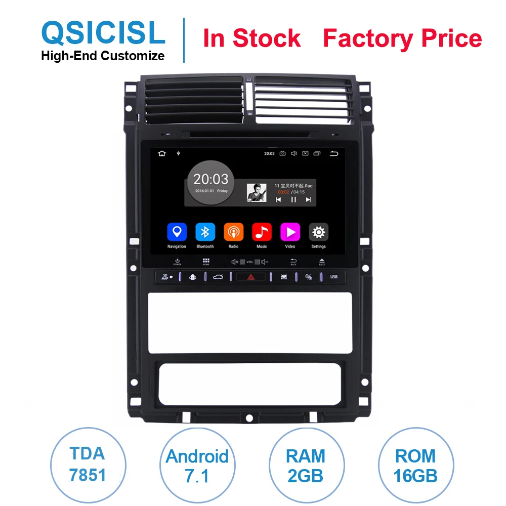Автомагнитола на Android 7 1 мультимедийный плеер для Peugeot 405 TDA 7851 2 Гб + 16 ГБ