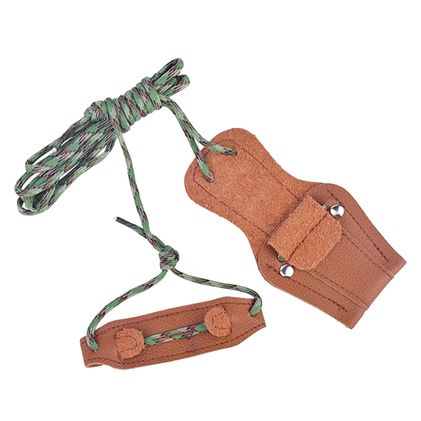 

Archery Long Bow Stringer with Leather and Nylon Construction for Use with All