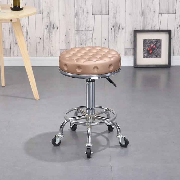 Simple and Comfortable Bar Stool Lifting Rotary Chair Laboratory Beauty Salon Office High |