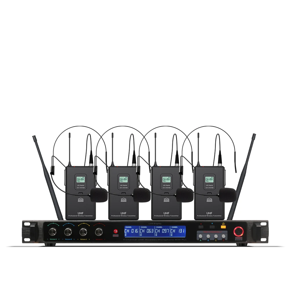 Профессиональный микрофон 200 каналов дополнительная частота 4 канала Ручной