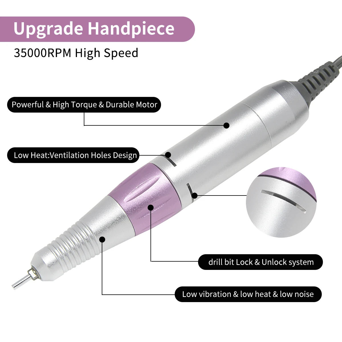 

Pro Electric Nail Drill Machine Equipment Manicure Pedicure Files Nail Art Drill Pen Machine Set Tools