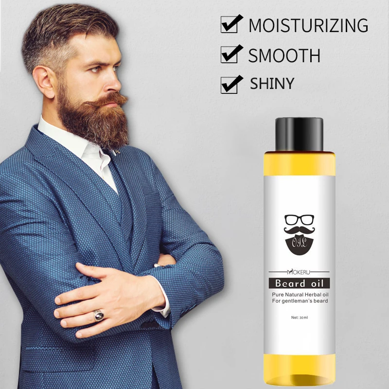 1 шт. 30 мл 100% органическое масло для бороды продукты выпадения волос спрей роста