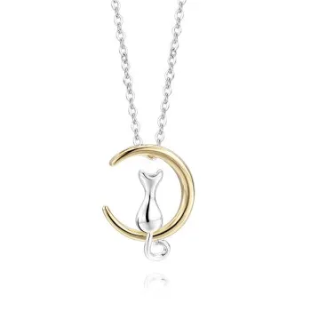 

2021 Fashion Hot Sale Moon Cat Necklace Female Fashion Trend Light Luxury Personality Pendant Birthday Gift New Necklace N689