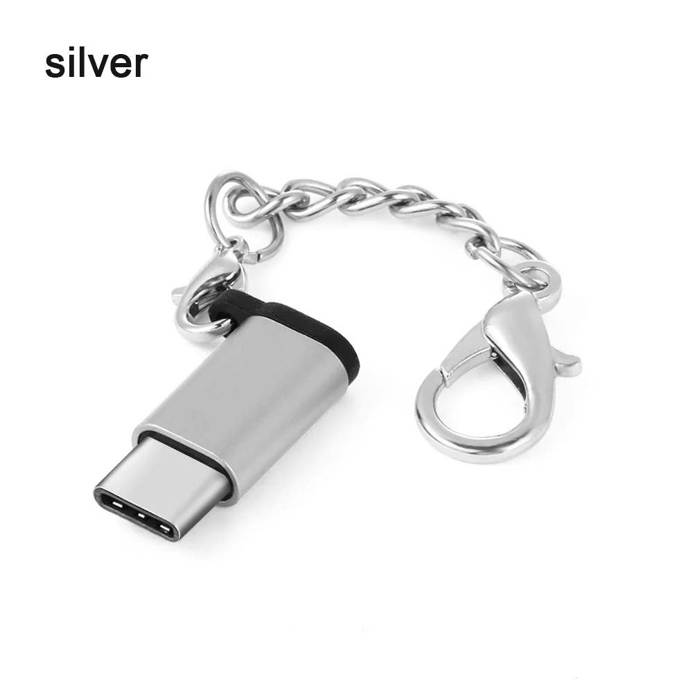 1 шт. type C OTG адаптер Micro USB Женский USB-C Мужской USB 3,1 конвертер адаптер для Android huawei шнур для связки ключей аксессуары для телефонов