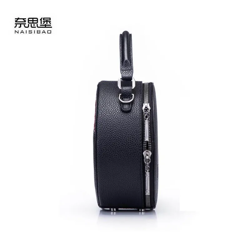 Женская сумка-тоут NAiSIBAO кожаная сумка из натуральной воловьей кожи с тиснением