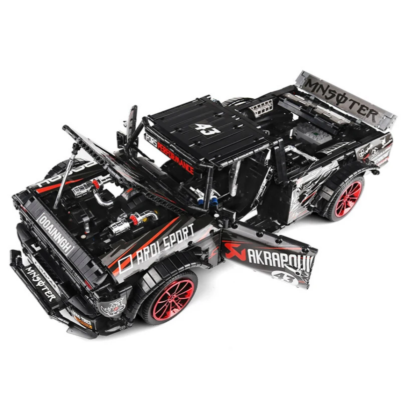 23016 2886 шт. F 150 Ford Mustang Hoonicorn гоночный автомобиль MOC 22970 FIT 34316 &quot конструкторные блоки
