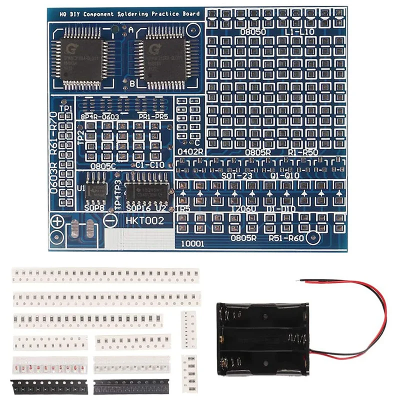HKT002 SMD, компонент, тренировочная доска, набор «сделай сам», доска для обучения навыкам, светодиодная лампа